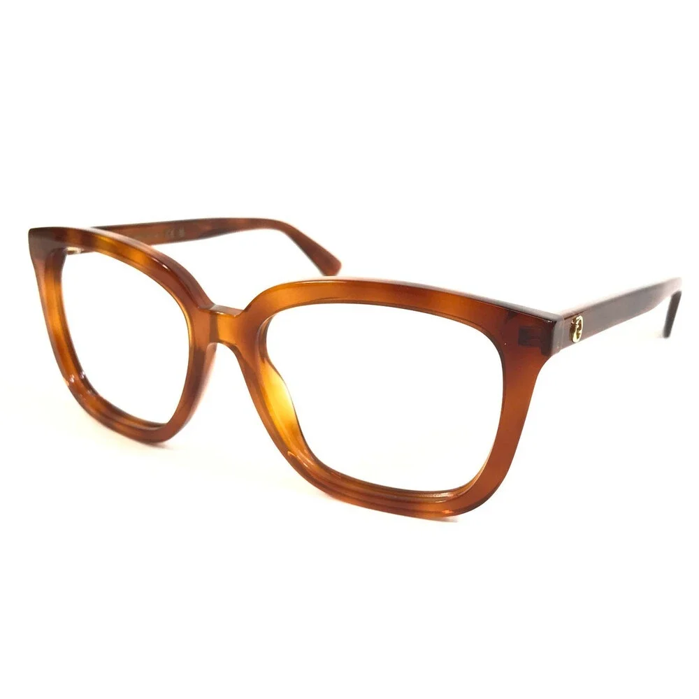 Gucci Eyeglasses Frames GG1319O 002 Tortoise Brown Square Full Rim 53-17-145